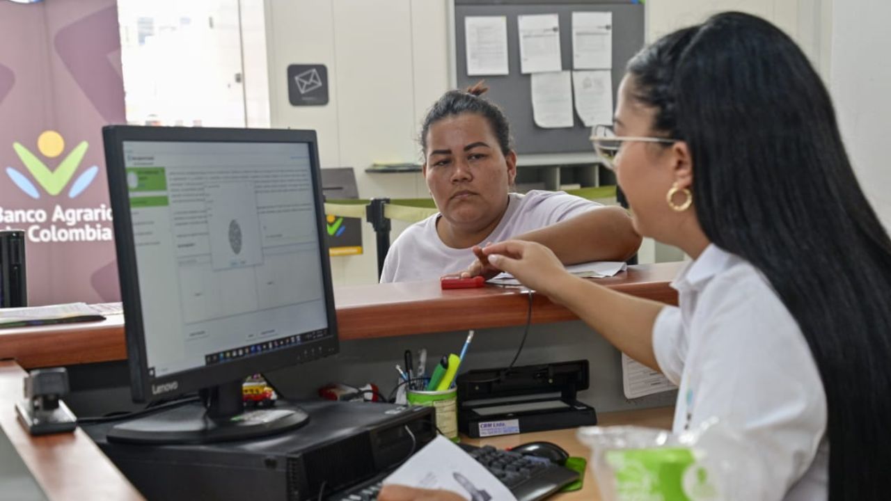 Oficinas del banco Agrario, imagen de archivo. 