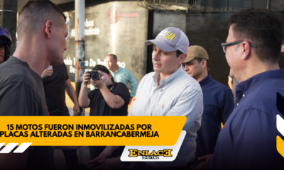 15 motos inmovilizadas por placas alteradas   enlace televisión barrancabermeja | noticias deportes y entretenimiento en santander