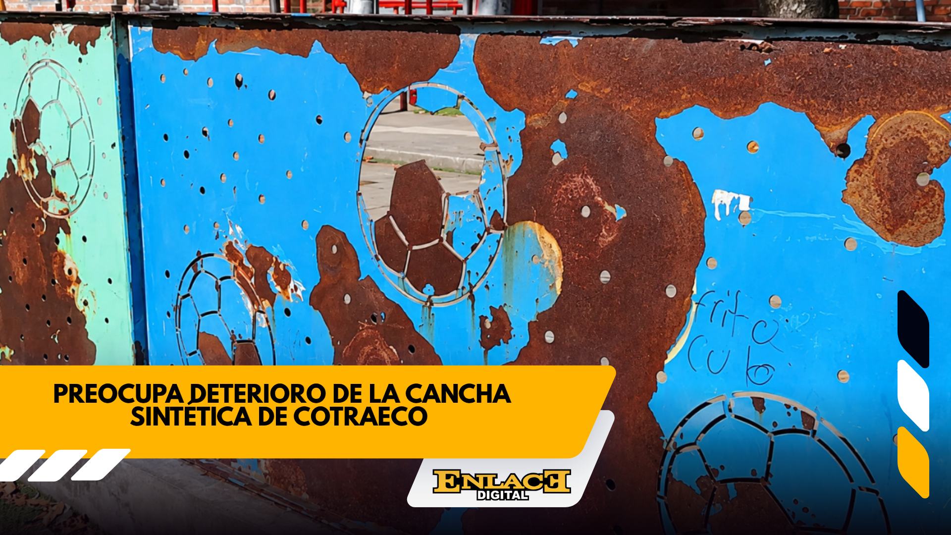 Preocupa deterioro de cancha sintética de cotraeco   enlace televisión barrancabermeja | noticias deportes y entretenimiento en santander