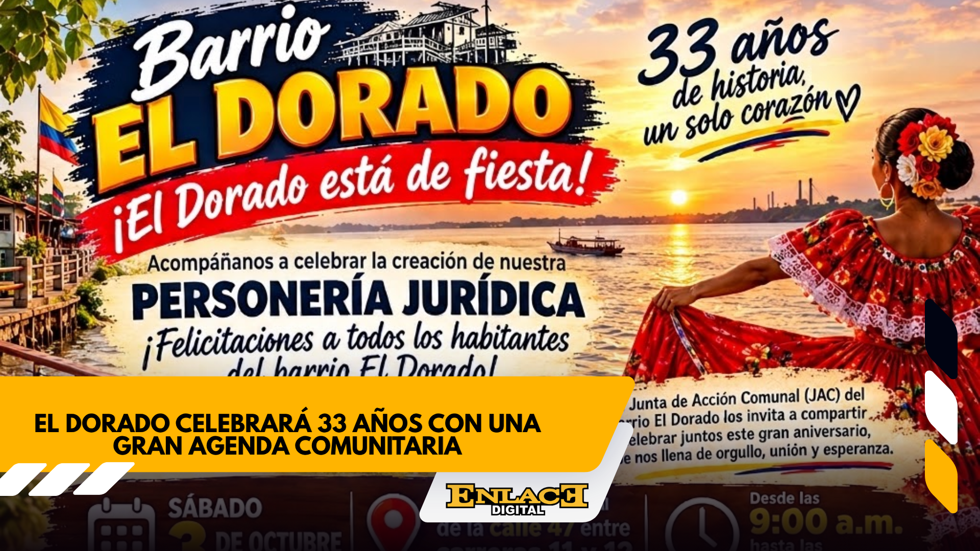 Barrio el dorado celebra 33 años con feria y cultura   enlace televisión barrancabermeja | noticias deportes y entretenimiento en santander