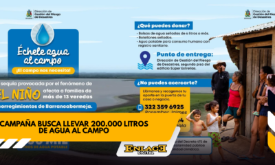 Échele agua al campo busca llevar 200 000 litros de agua   enlace televisión barrancabermeja | noticias deportes y entretenimiento en santander