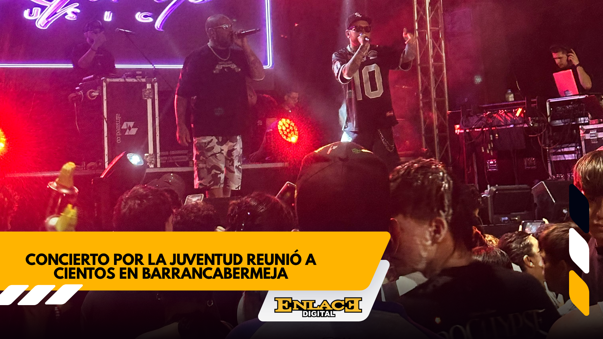 Jóvenes llenaron de música el concierto en barranca   enlace televisión barrancabermeja | noticias deportes y entretenimiento en santander