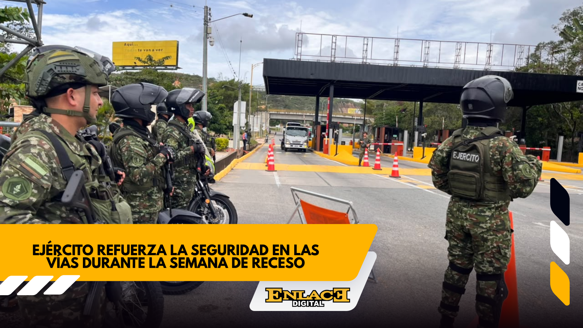 Ejército refuerza la seguridad vial en santander   enlace televisión barrancabermeja | noticias deportes y entretenimiento en santander