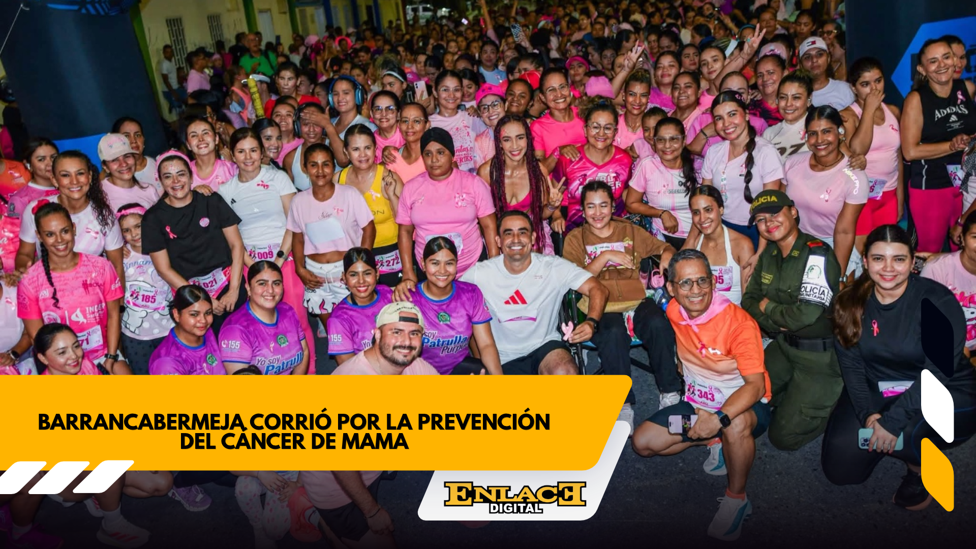 Barrancabermeja corrió por la prevención del cáncer de mama   enlace televisión barrancabermeja | noticias deportes y entretenimiento en santander