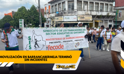 Movilización en barrancabermeja terminó sin incidentes   enlace televisión barrancabermeja | noticias deportes y entretenimiento en santander