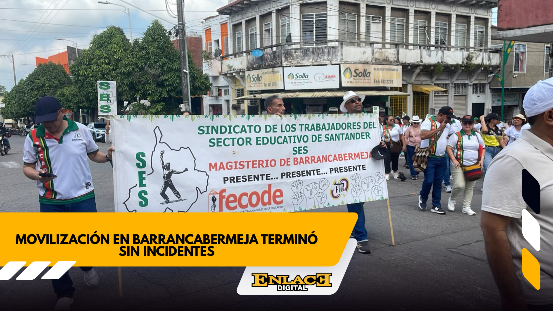 Movilización en barrancabermeja terminó sin incidentes   enlace televisión barrancabermeja | noticias deportes y entretenimiento en santander
