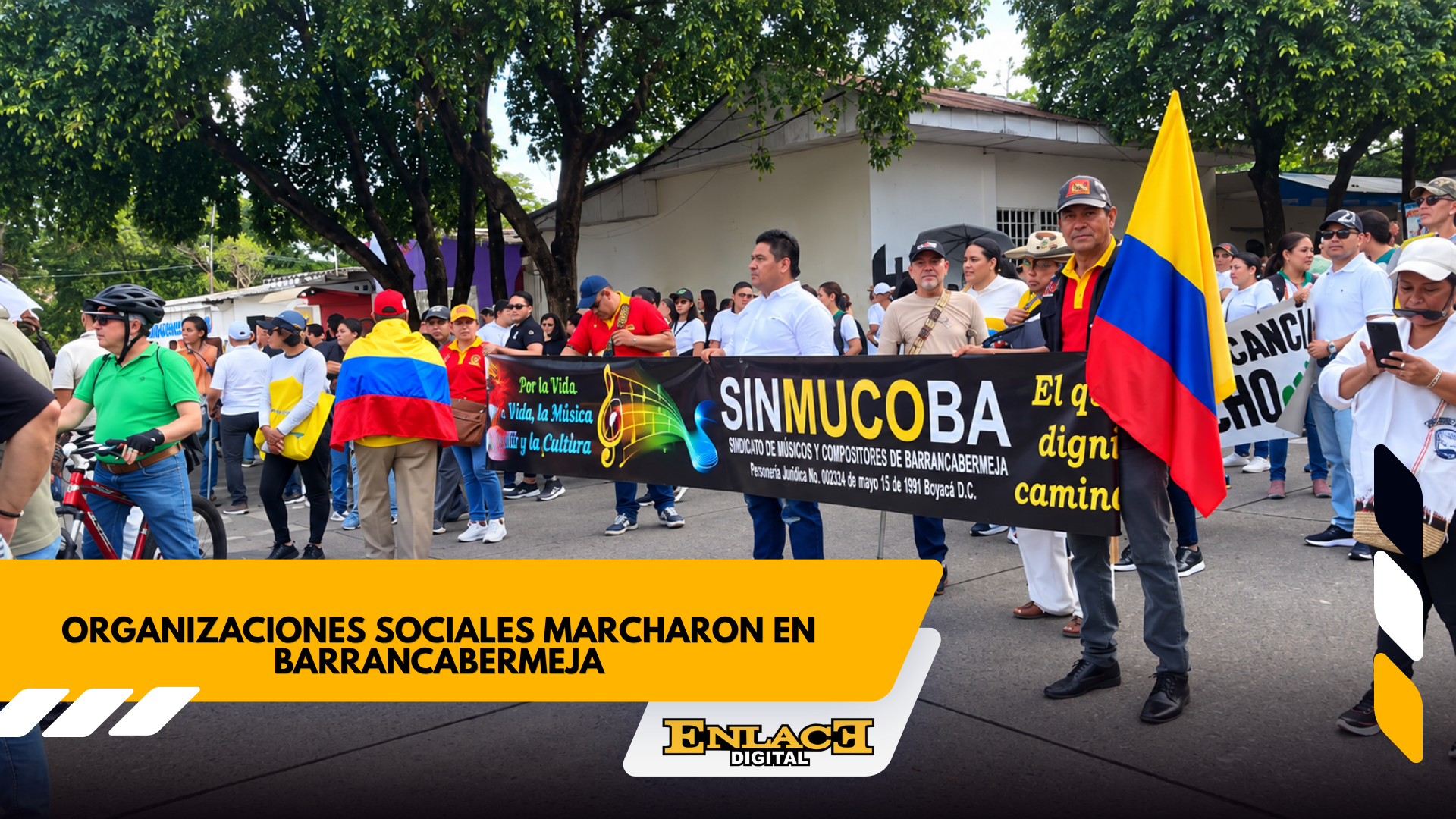Sindicatos y organizaciones sociales marcharon en barranca   enlace televisión barrancabermeja | noticias deportes y entretenimiento en santander