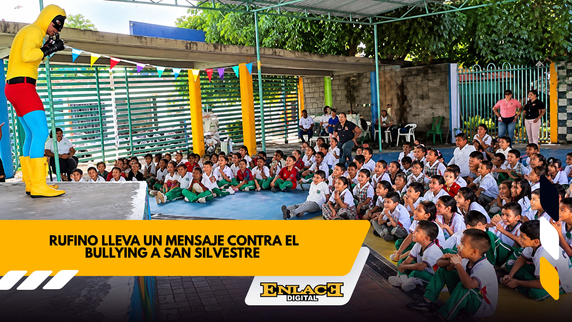 Rufino visita san silvestre con un mensaje contra el bullying   enlace televisión barrancabermeja | noticias deportes y entretenimiento en santander