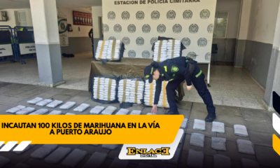 Incautan 100 kilos de marihuana en la vía a puerto araujo   enlace televisión barrancabermeja | noticias deportes y entretenimiento en santander